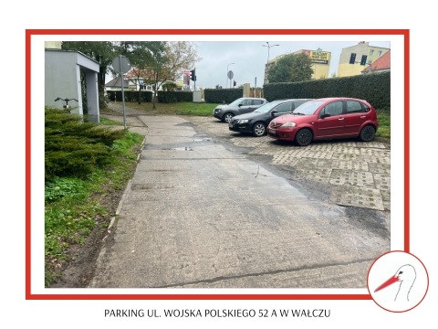 Usługa brukarska - Remont parkingu i drogi Wałcz ul. Wojska Polskiego